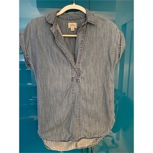 J. Crew short sleeve denim shirt
